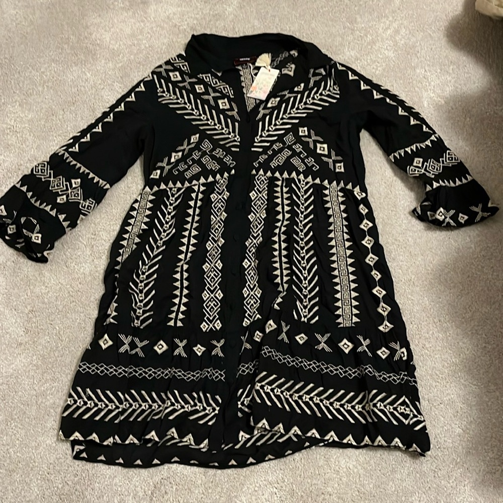 Johnny Was Charis Easy Tiered Dress NWT